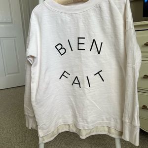 Madewell white sweatshirt size M
